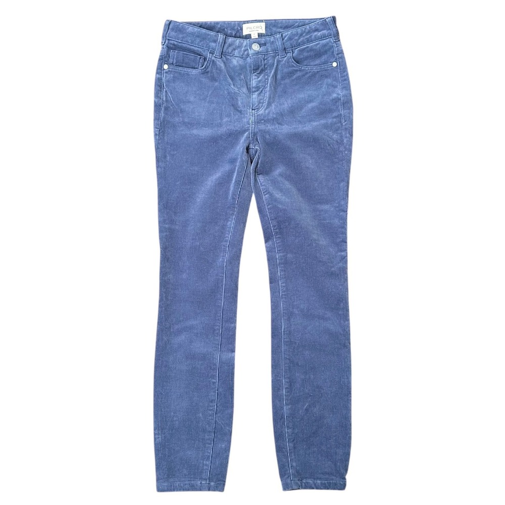 Pilcro Anthropologie High-Rise Skinny Corduroy Pants Blue Size 27 Stretch